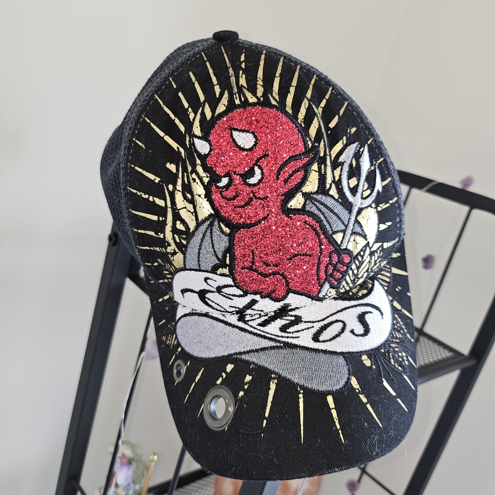 Ethos Cap with Red Devil Design
